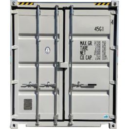 40' Single Trip (New), High Cube, Light Gray in Color with