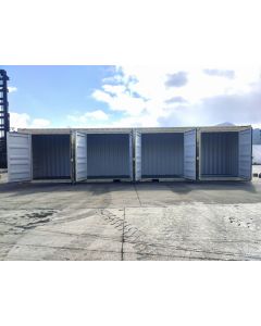 40&#039; Single Trip (New), High Cube with Side Doors, Beige in Color with Forklift Pockets and Lockbox