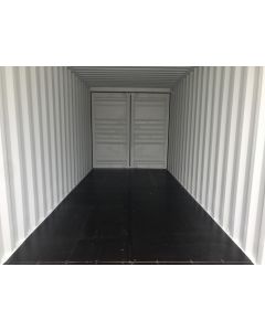 20' Single Trip (New), Standard Height with Double Doors, Beige in Color with Forklift Pockets and Lockbox