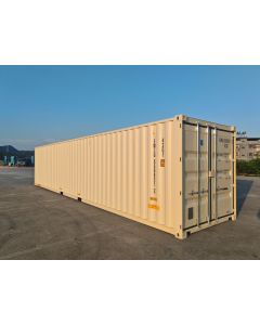 40' Single Trip (New), Standard Height, Beige in Color with Forklift Pockets and Lockbox